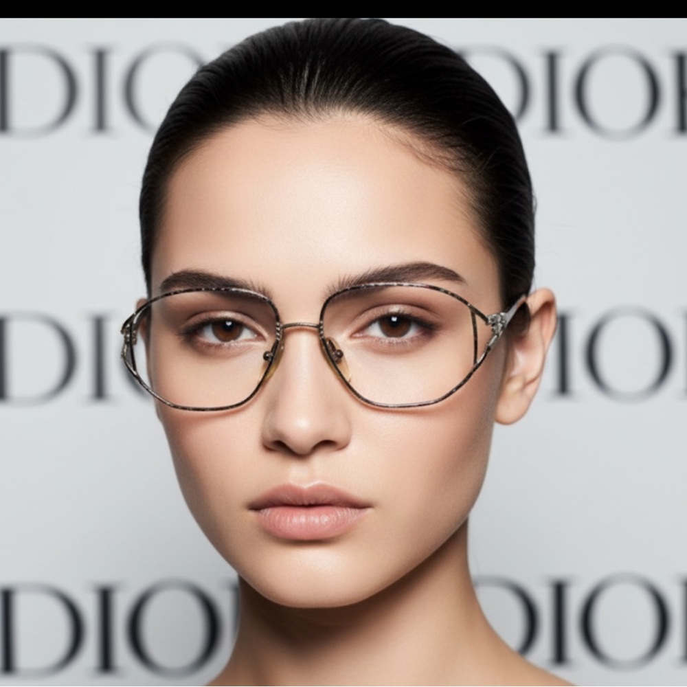 Authentic Christian Dior luxury designer vintage large prescription eyeglasses